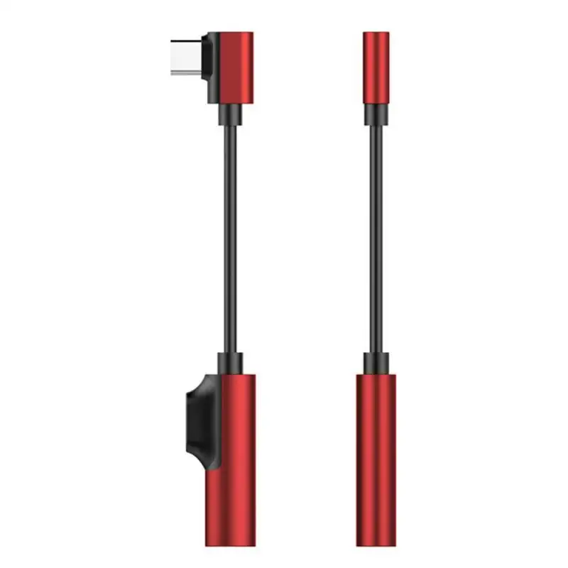 2 In 1 Type C 3.5mm AUX Adapter USB To 3.5 Plug Headphone Jack 3 5 Splitter Earphone Audio Convertor For Xiaomi 10 LG | Мобильные