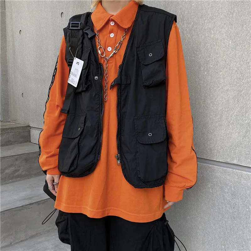 Жилет женский многофункциональный куртка в Корейском стиле ins ветрозащитный