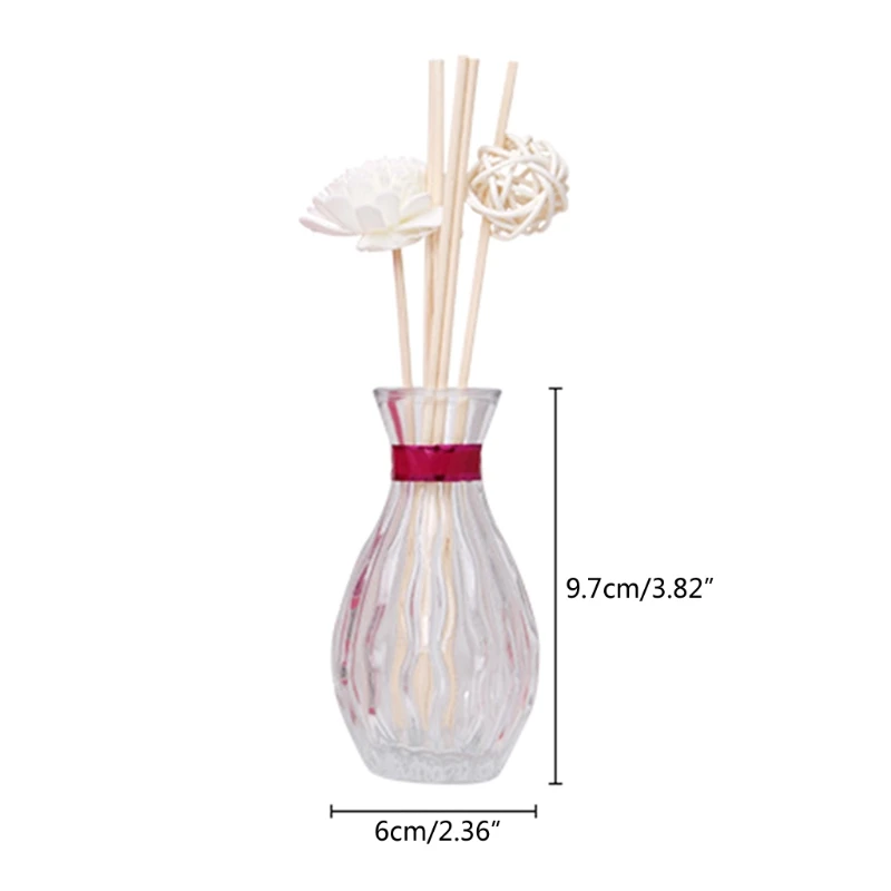 

Q1QD Reed Diffuser Set 50ml Oil Diffusers Scented Sticks Room Freshener Home Office