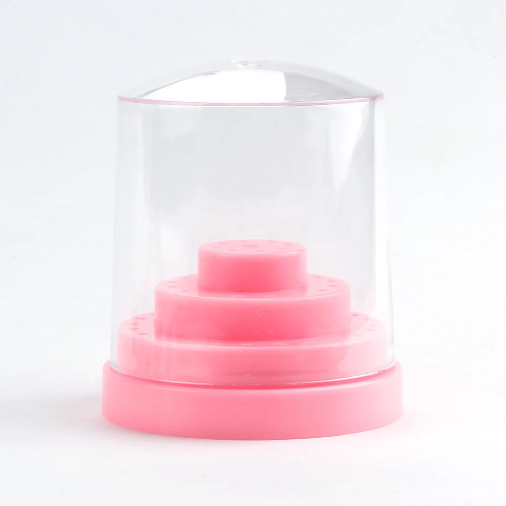 10/14/20/48 Holes Acrylic Nail Drill Bit Storage Box Empty Stand Display Container Case Manicure Milling Cutter Accessories | Красота и