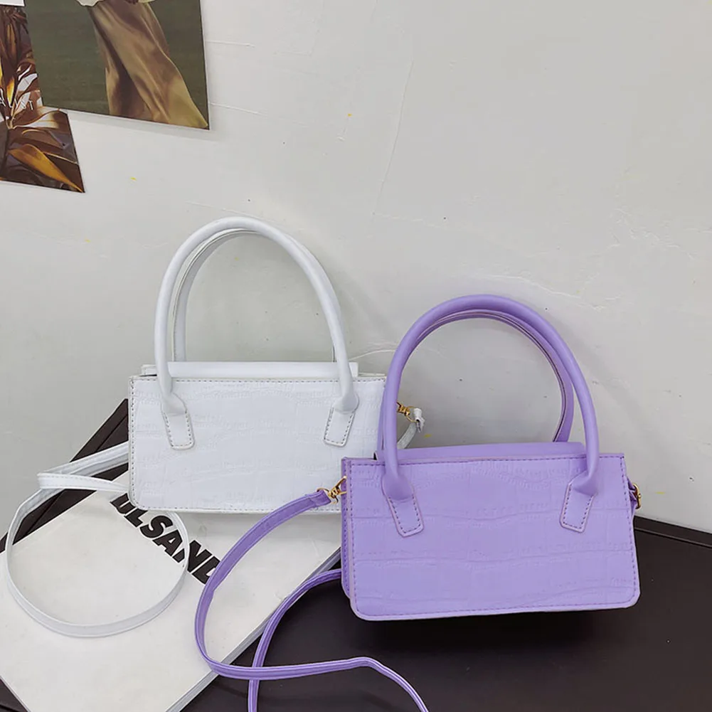 

Women's Bag Trend 2021 Stone Pattern PU Leather Small Shoulder Bag Vintage Ladies Crossbody Bags Fashion Flap Leather Handbags