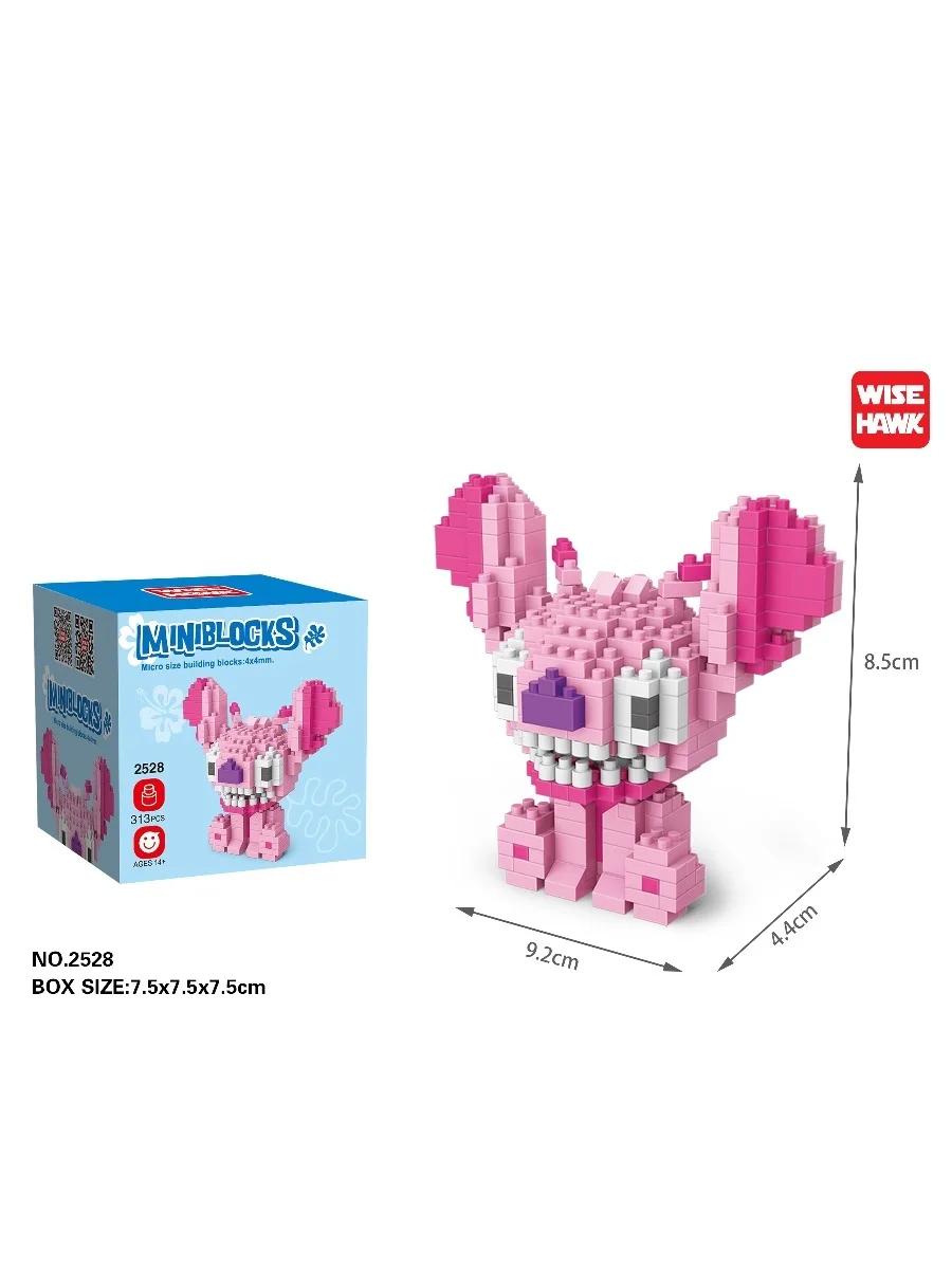 Конструктор Wisehawk радостная Энджел 313 деталей NO. 2528 Angel Stitch series Miniblocks|Соединяющиеся