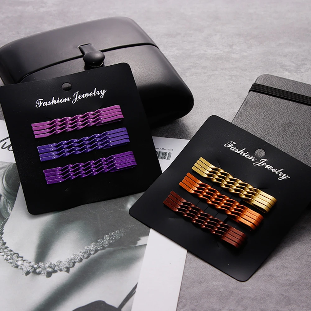 12 шт./лот хорошего качества красочные Спиральные заколки для женщин и девочек