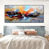 big size modern abstract art sleeping buddha canvas painting poster print wall art picture for living room home decor frameless