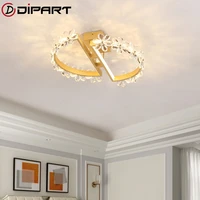moderncrystal ceiling lights plafondlamp gold led ceiling lamp fixture for living room bedroom minimalist kitchen lamp art deco