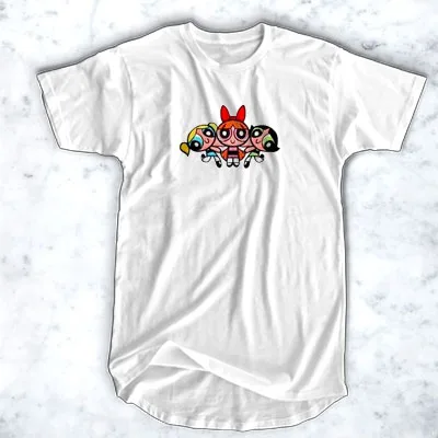 Powerpuff/футболка для девочек хлопковая уличная футболка в стиле хип хоп|Мужские