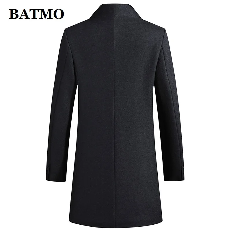 BATMO шерстяное толстое пальто для мужчин мужские зимние шерстяные Длинные куртки