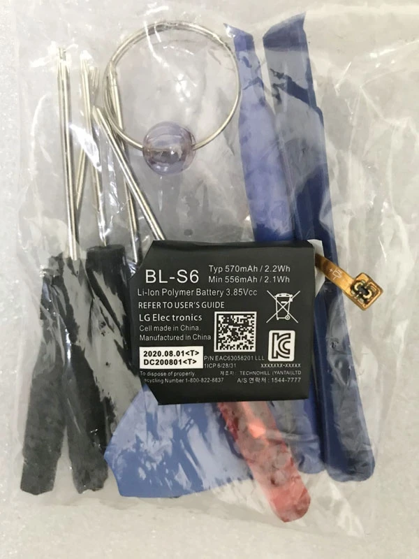 

original OEM BL-S6 Battery for LG Watch Urbane 2nd Edition LTE Watch 570mAh 2.2Wh