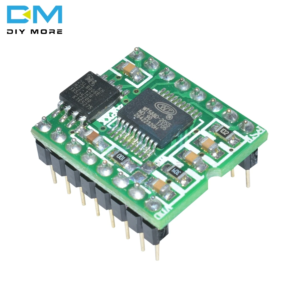 Высококачественный речевой модуль звуковой аудио плеер постоянного тока 2 8 В 5