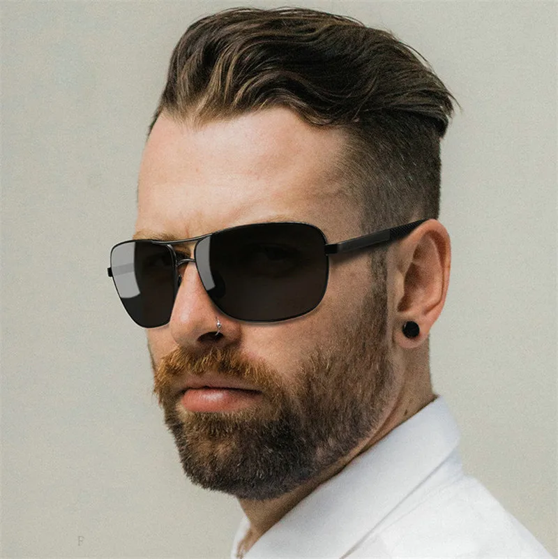 Новинка 2020 классические квадратные солнцезащитные очки мужские поляризованные