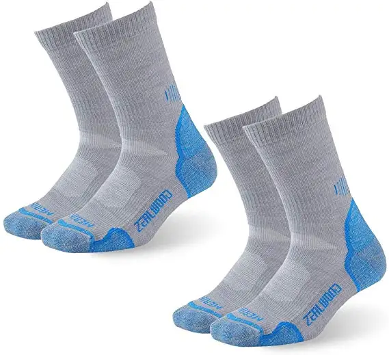 2 пары ZEALWOOD Crew походные носки женские из мериносовой шерсти теплые зимние