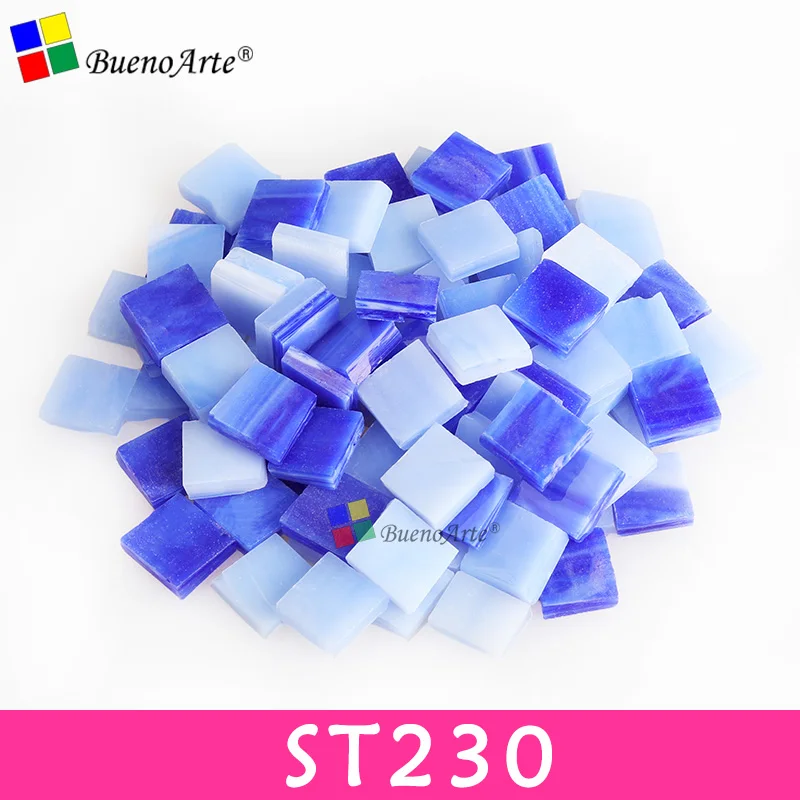 ST230 200 г/270 шт 10X10 мм 3/8 дюйма микс витражные полосы, мозаичные хобби, DIY Поставщик материалов, Мини Свободные Стеклянные детали Тиффани - Цвет: ST230