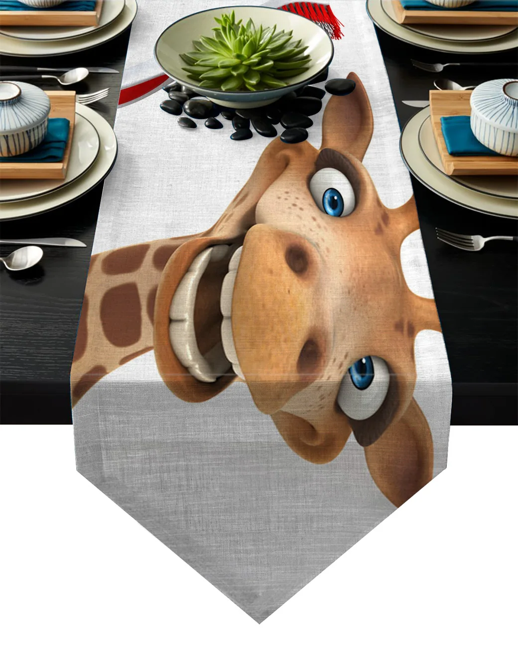 Жираф зубная щетка Забавный мультфильм животное настольная дорожка Настольный