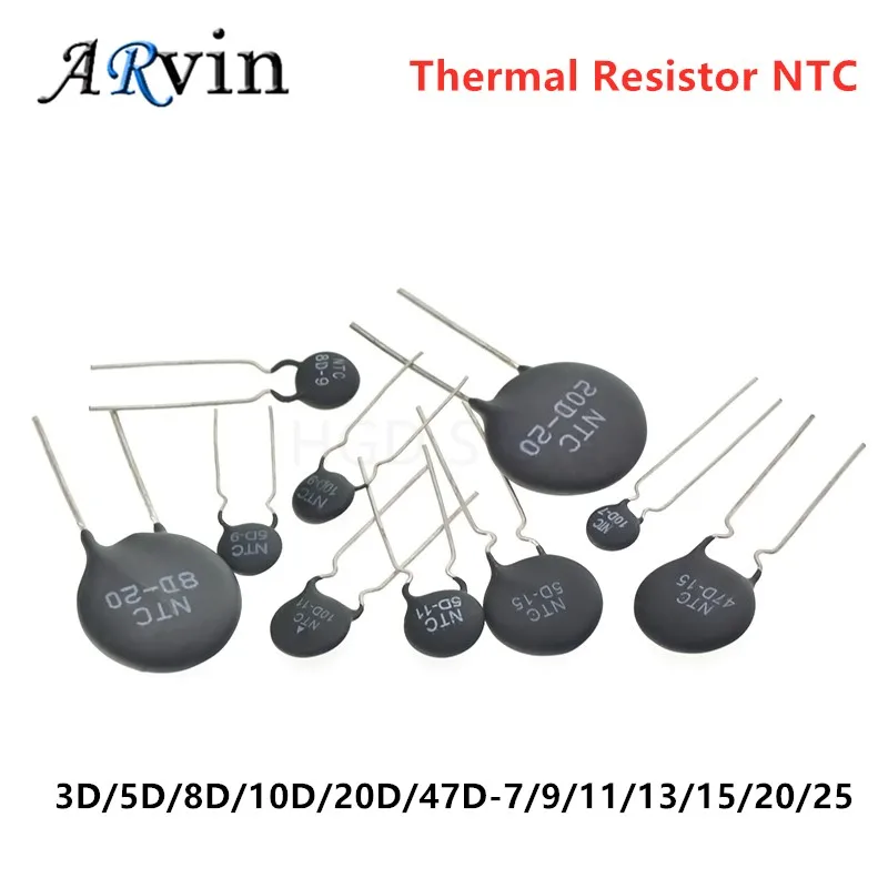 

Терморезистор NTC 5D-11 10D-9 10D-11 47D-15 10D-20 10D-13 8D-11 10D-15 5D-15 10D-7 MF11-103 10D-25 8D-20 20D-20 5D-9, 10 шт.