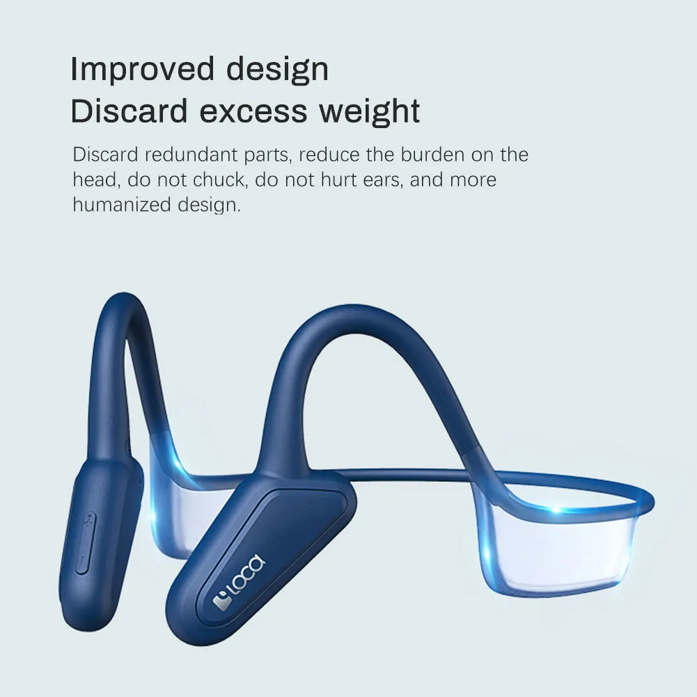 

Беспроводные водонепроницаемые спортивные наушники-вкладыши Loca Z2, наушники с костной проводимостью, Bluetooth-совместимая гарнитура для бега