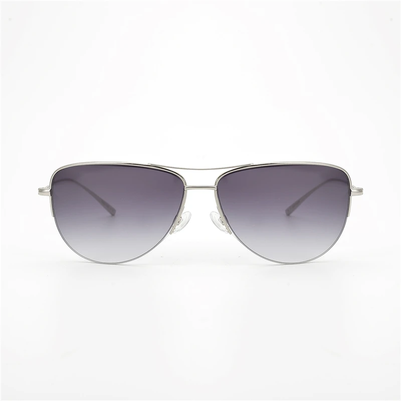 Pure ret Tianium голливудская знаменитостя Оливер струммер солнцезащитное стекло es для мужчин и женщин брендовый дизайнерский супер светильник 12 г пилотное солнцезащитное стекло OV1004S - Цвет линз: Silver VS Grey