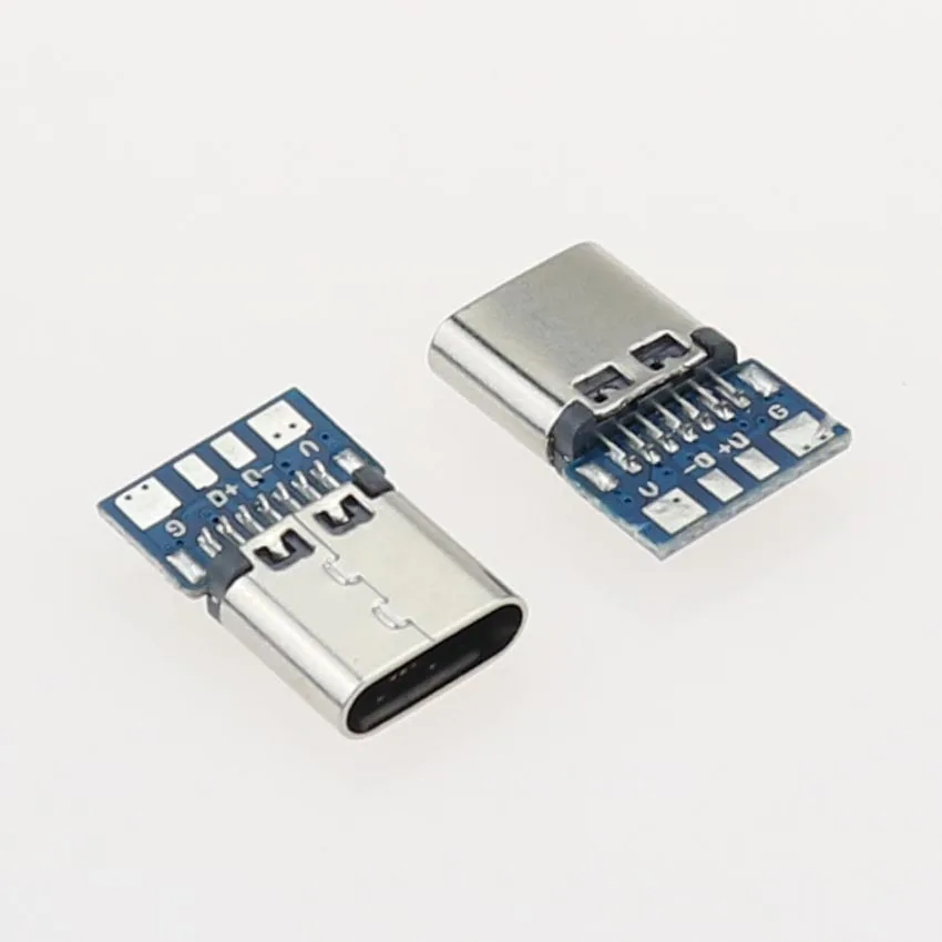 USB 3.1 Type C Female Connector Jack Dock 14 Pin Socket Port receptacle Through Holes PCB USB-C power charging dock | Мобильные