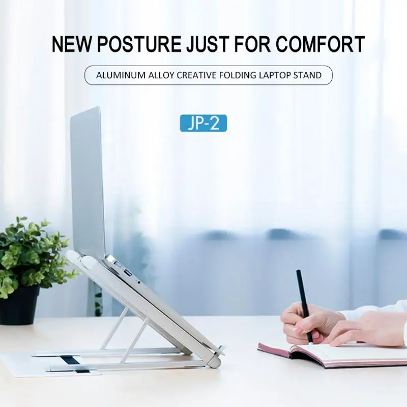 

Laptop Stand For MacBook Air Pro Foldable Notebook Stand Height Adjustable Aluminium Alloy Tablet Stand Bracket Laptop Holder