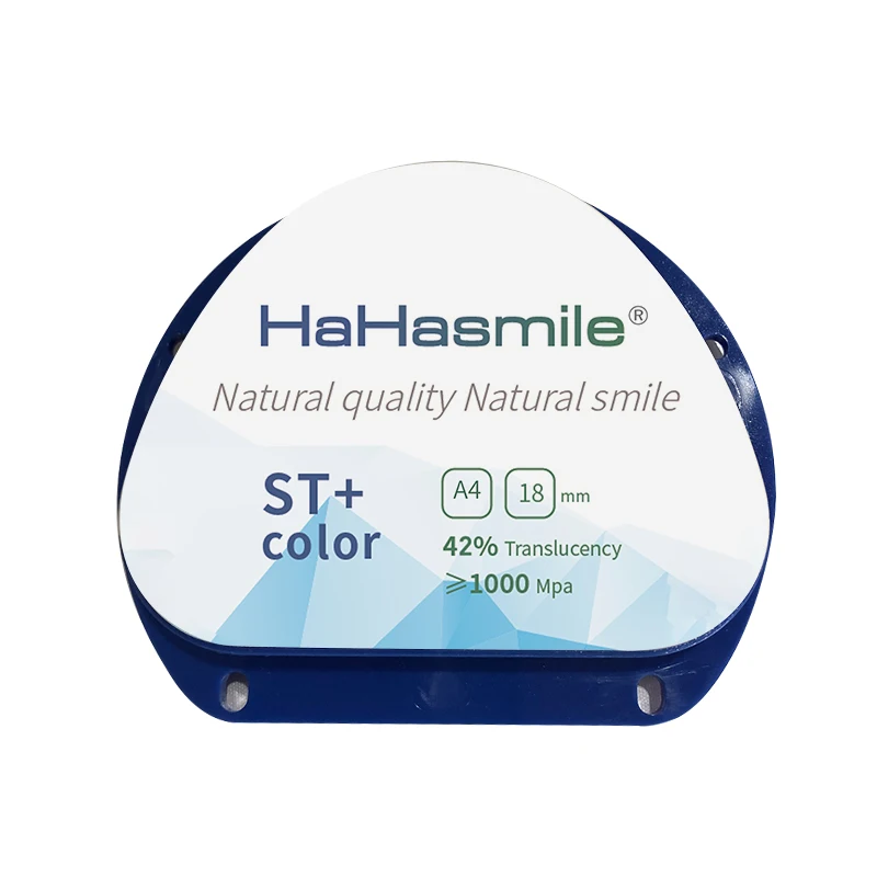 A4 ST + цветной циркониевый блок Hahasmile высокой 42% прозрачности CAD CAM