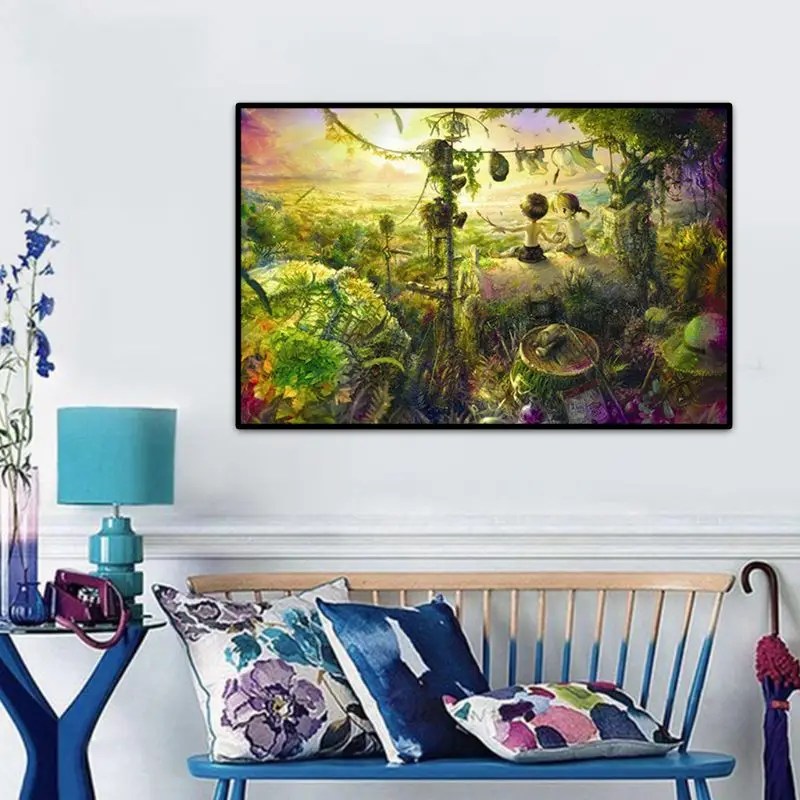 

Jigsaw Puzzles 1000 Pieces Paper Assembling Picture Landscape Puzzles Toys For Adults Children Kids Games Educational-Sunset