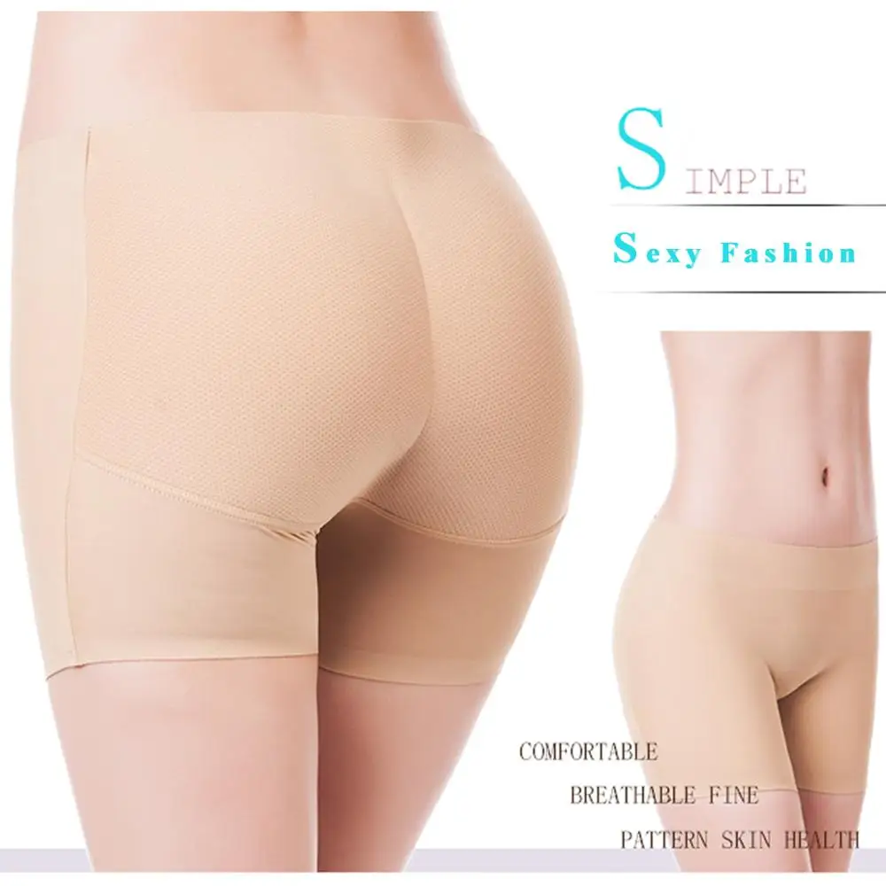 Корректирующее белье для ягодиц нижнее женщин трусики с подкладкой бесшовное