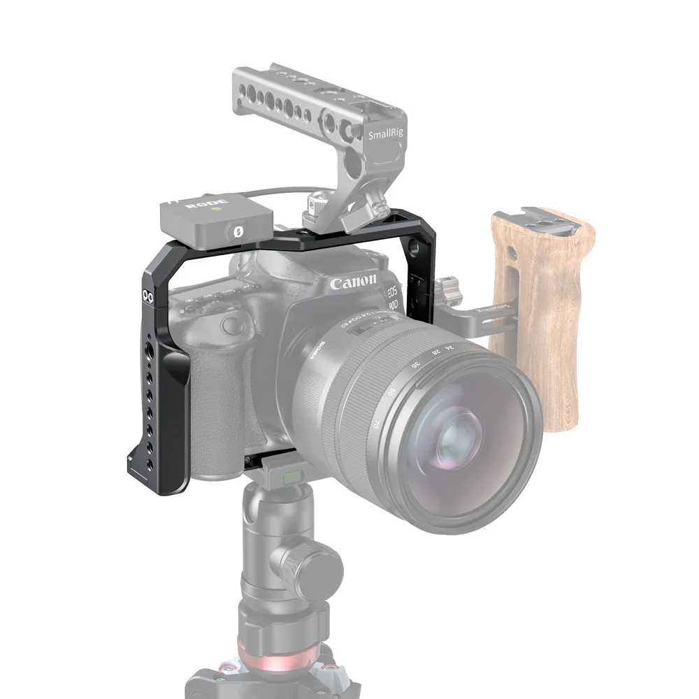 

SmallRig 90D Cage for Canon EOS 90D 80D 70D Camera Feature w/ Cold Shoe Mount Arca Swiss Quick Release Plate for DIY Opions 2658