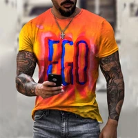 popular fashion 3d print t shirt for men oversized casual sports outing shirts mens summer round neck short sleeve tops xxs 6xl