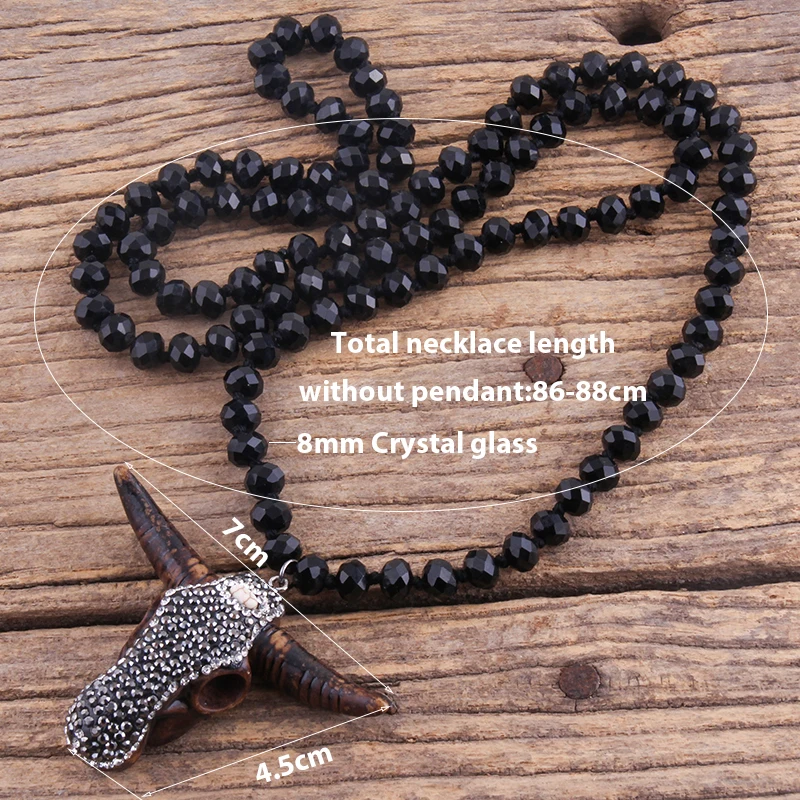 Бесплатная доставка модные длинные хрустальные ожерелья со стеклянным узелком