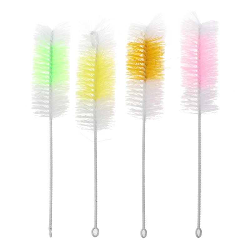 

2Pcs Baby Nipple Bottle Brush 360 Degree Cleaner 30cm Nylon Cleaning Brushes 40JC