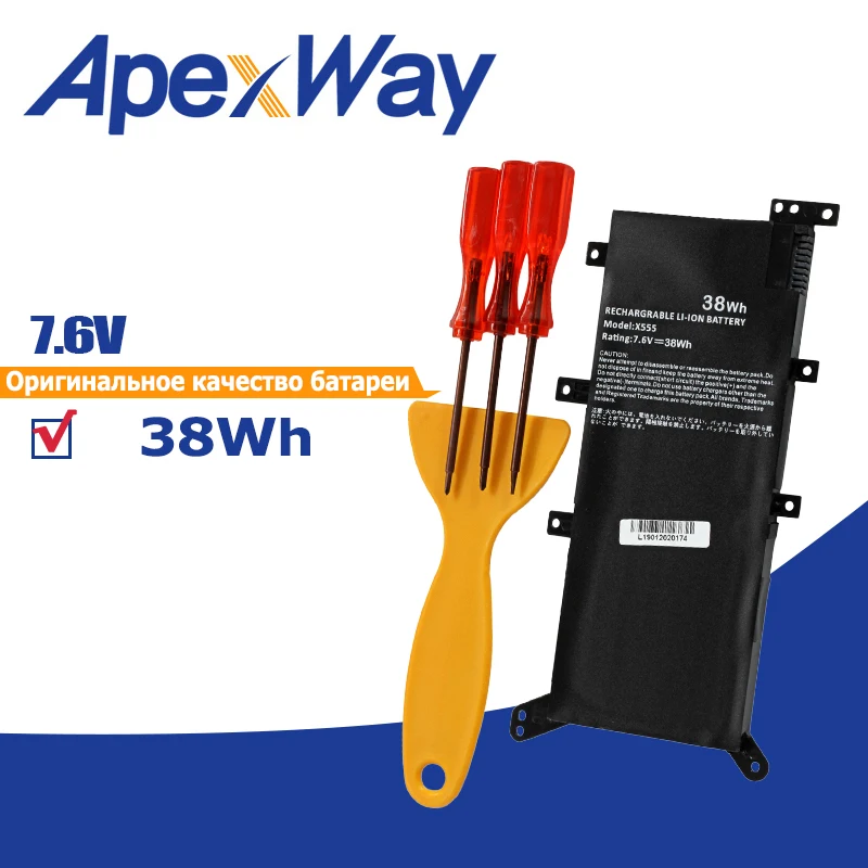 38Wh 7 6 V C21N1347 Аккумулятор для ноутбука Asus x554l X555 X555L X555LD X555LF X555LP X555LI X555LA X555LB X555LN