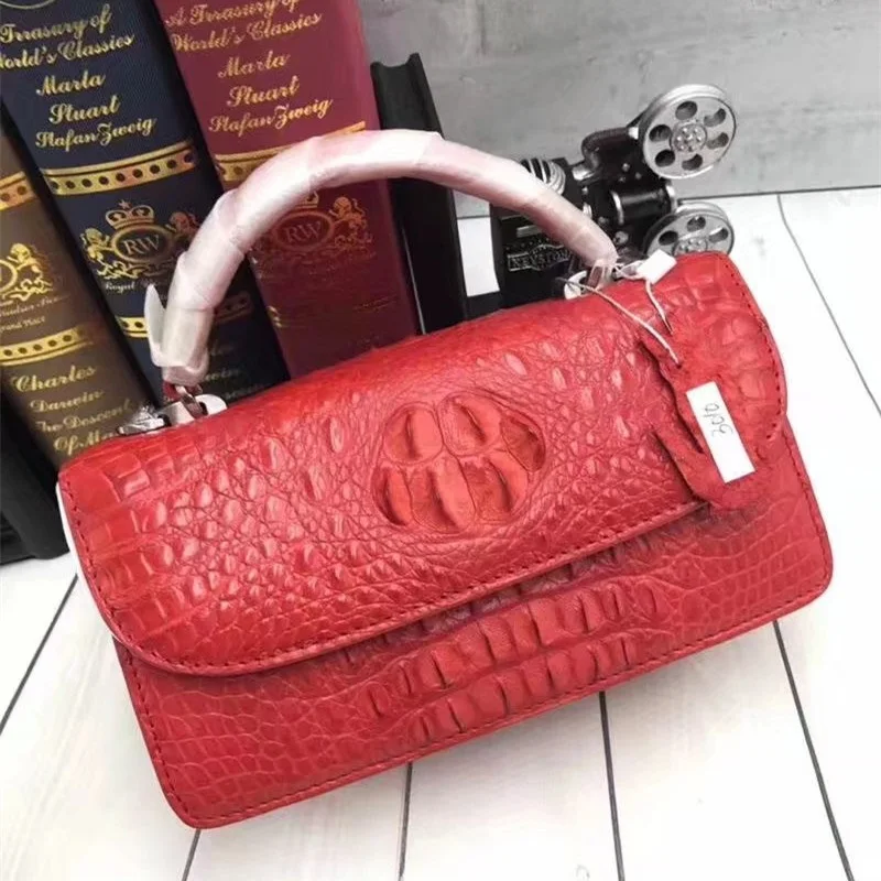 Женский кошелек конверт из натуральной крокодиловой кожи маленькая сумочка