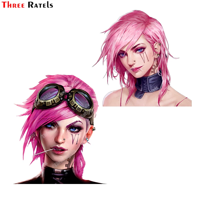 Виниловые наклейки Three Ratels B69 с героями мультфильмов Лига Легенд и пилтовер для