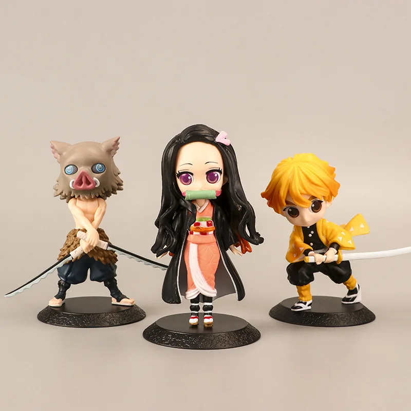 

Demon Slayer Figure Toys Anime Toys Cartoon Model Figure Hashibira Inosuke Tanjiro Nezuko Agatsuma Zenitsu Children Birthday