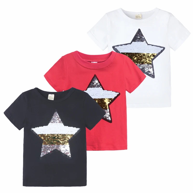 Летние детские футболки с короткими рукавами Хлопковая модная одежда принцессы