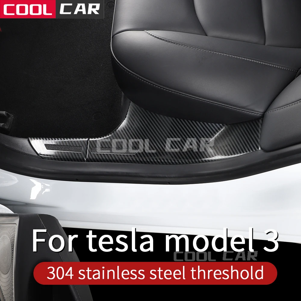 

Stainless Steel Welcome Pedal for Tesla Model 3 Car Accessories Door Sill Interior Protection Refit Accessories
