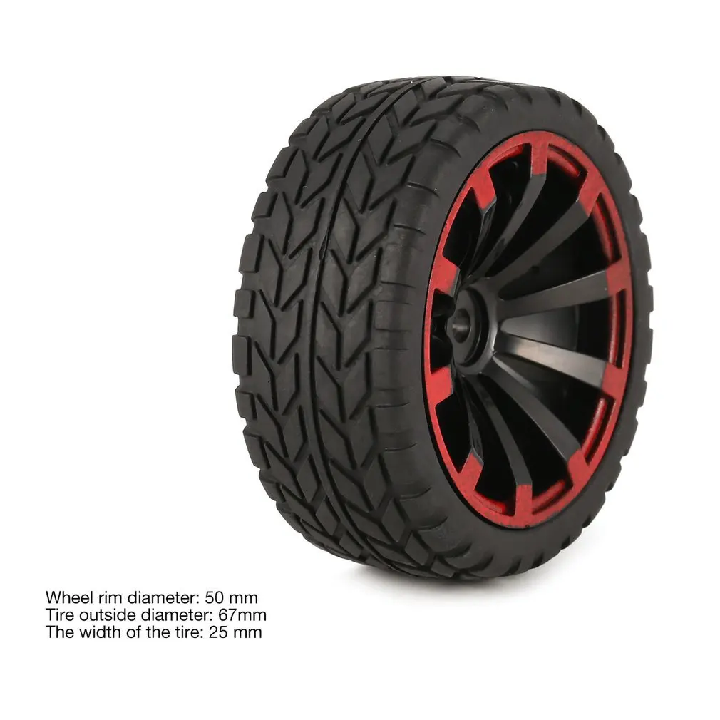 

4Pcs 67mm Ear of Wheat Fetal Flower Off-road Wheel Rim and Tires for HSP HPI 9068ALL 1/10 HSP 94123/94122/94103 / D4 / D3