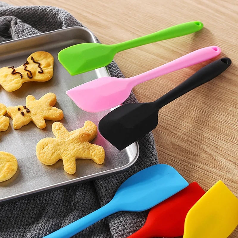 

Silicone Spatulas Rubber Spatula Heat Resistant Non-Stick Flexible Scraper Butter Mixer Cake Brush Baking Tools for Cooking