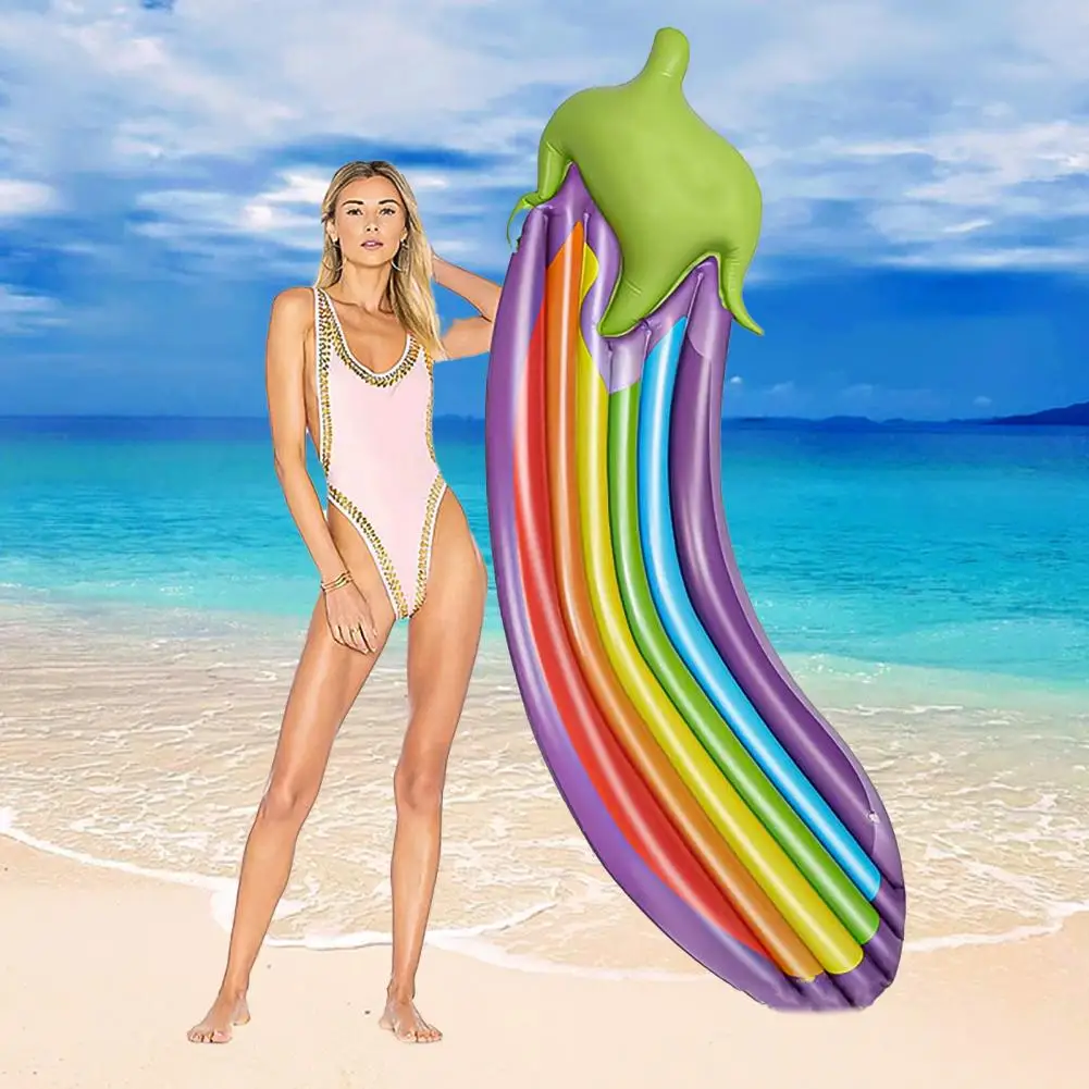 Надувной бассейн в форме баклажана из ПВХ портативный с хорошей герметичностью