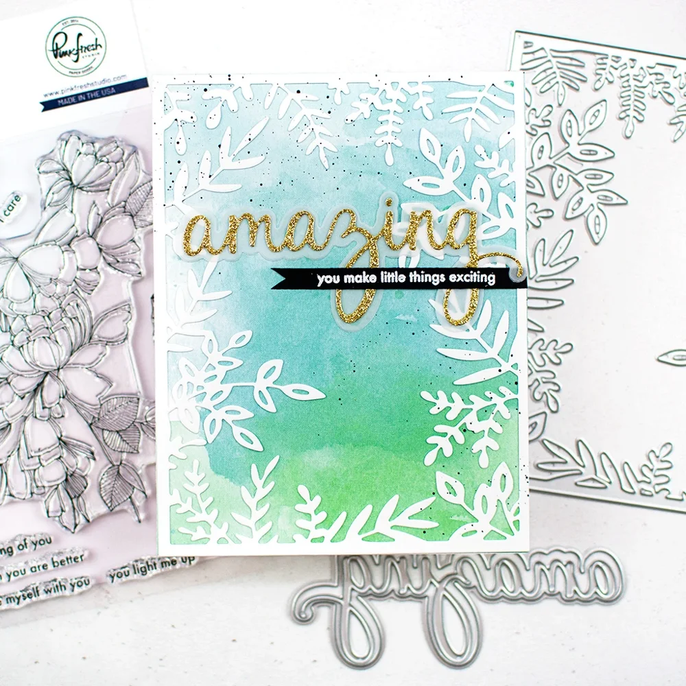 Металлические Вырубные штампы форма для вырезания листьев рамка скрапбукинга