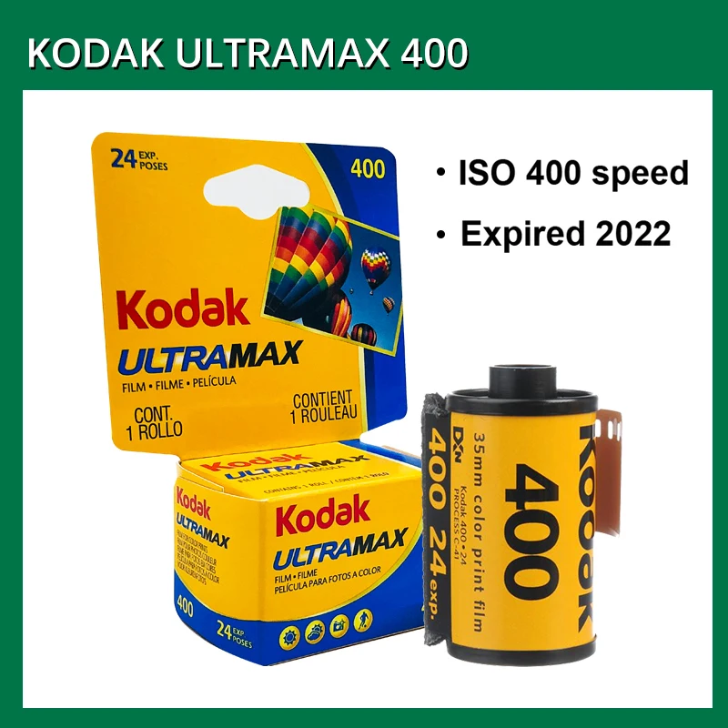 Цветная пленка KODAK UltraMax 400 35 мм 24 экспозиции в рулоне подходит для камеры M35 / M38