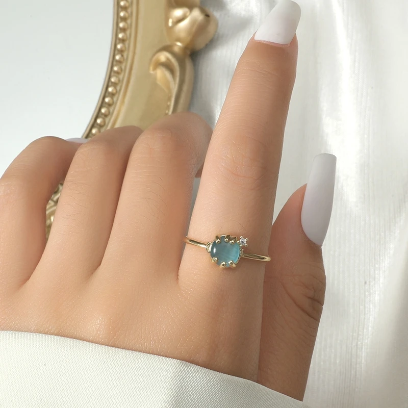 

2021 New Rings Adjustable Dripping Oil Micro lnlay Drill Rings For Women Fashion Jewelry Luxury Engagement Ring Gift