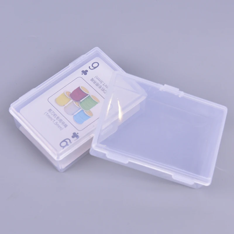 2pcs Transparent Plastic Boxes Storage Case Packing Poker Game Card Box For Pokers Set Playing Cards Container |