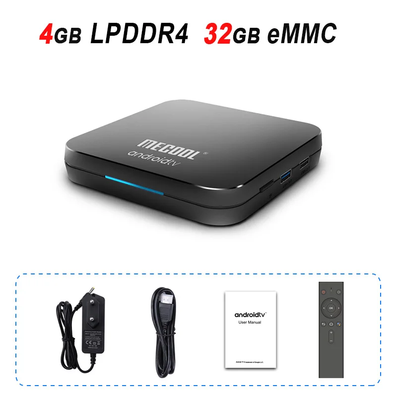 4GB 32GB ТВ приставка MECOOL KM9pro Deluxe Google сертифицированная Android 9,0 ТВ приставка 4 Гб DDR4 32 Гб Amlogic S905X2 4K 5G Dual Wifi BT4.0 KM9 PRO - Цвет: 4GB 32GB
