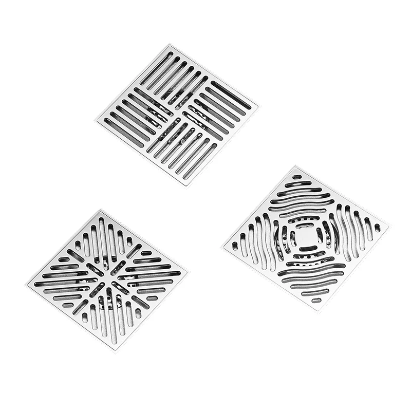 15x15 квадратных Ванная комната душевой слив сводом и напольным трапом сетчатый