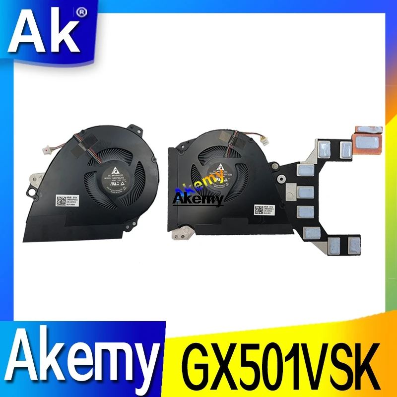 Новый ноутбук CPU/GPU вентилятор радиатора охлаждения для For Asus ROG Zephyrus GX501V GX501VI GX501VS