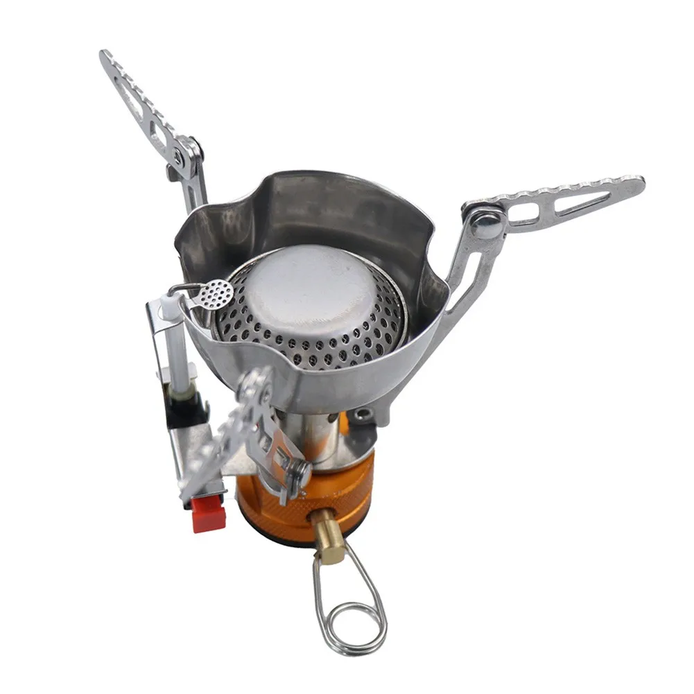 

Camping Stove Camping Integrated Stove Electronic Ignition And Windproof Stove Camping Stoves Portable Integrated Gas Stove