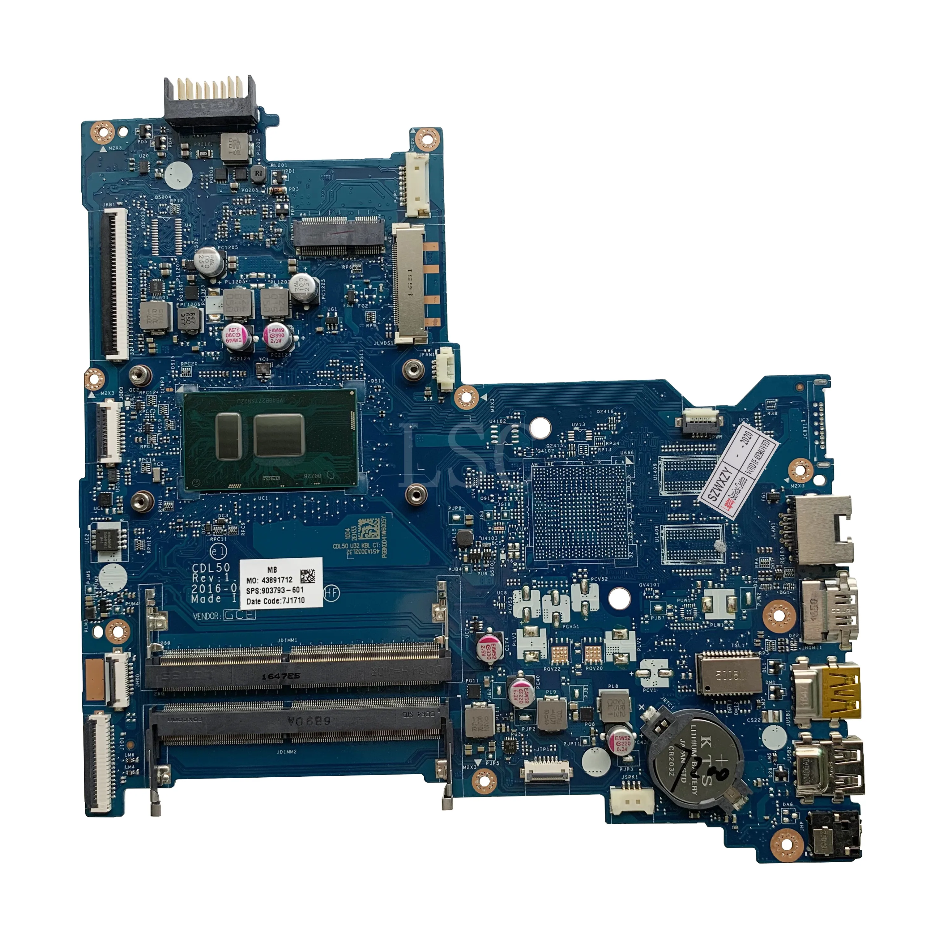 Для ноутбука HP 15-AY материнская плата для с процессором I5-7200U 903793-001 903792-001 903792-501