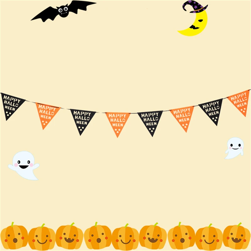 1 Набор сделай сам Хэллоуин тянущийся флаг Новогодние товары для домашнего