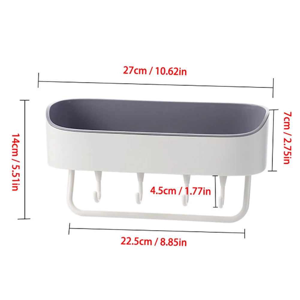 

Bathroom Shelf Wall Mounted Shampoo Shower Shelves Holder Kitchen Storage Rack Organizer Towel Bar Bath Accessories