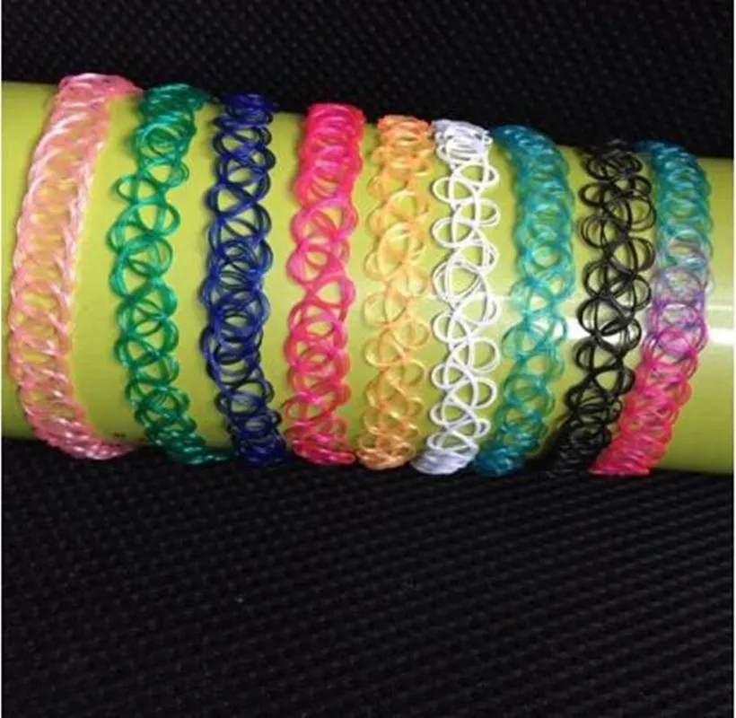 Nx444 европейские модные винтажные Простые полые плетеные эластичные Чокеры для